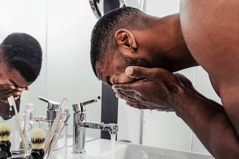 Skincare routine mannen