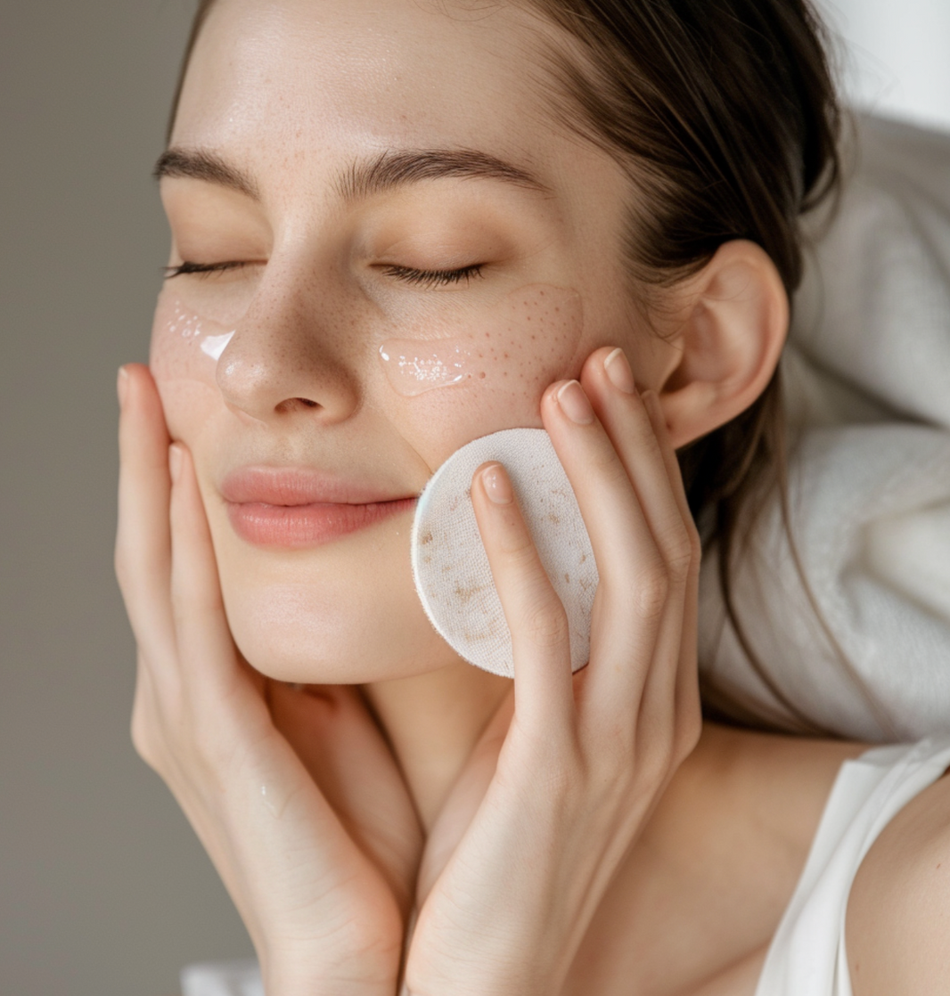 Exfoliating pads for face
