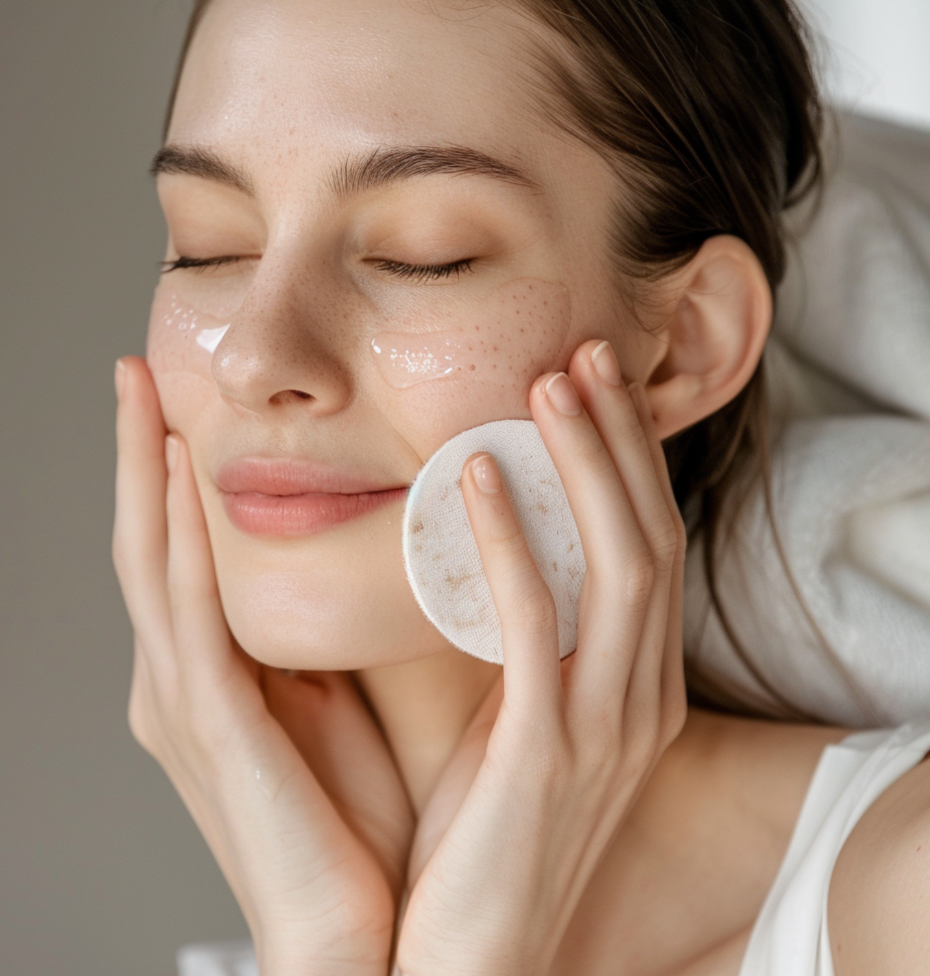 Exfoliating pads for face