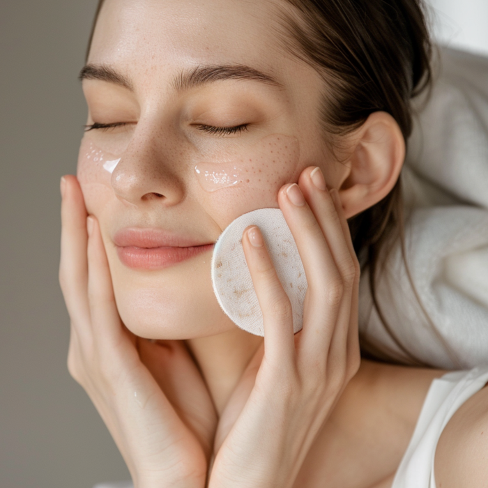 Exfoliating pads for face